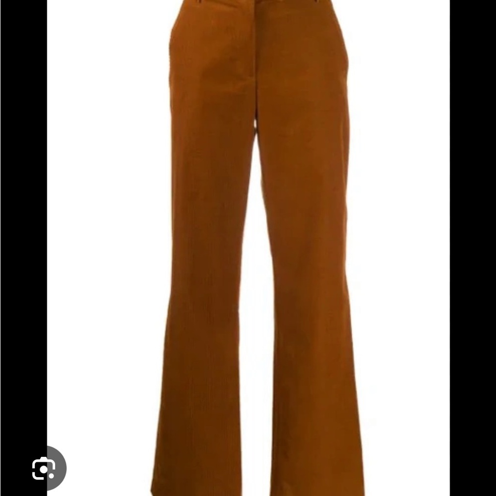 APC Brown Corduroy Flare Pants